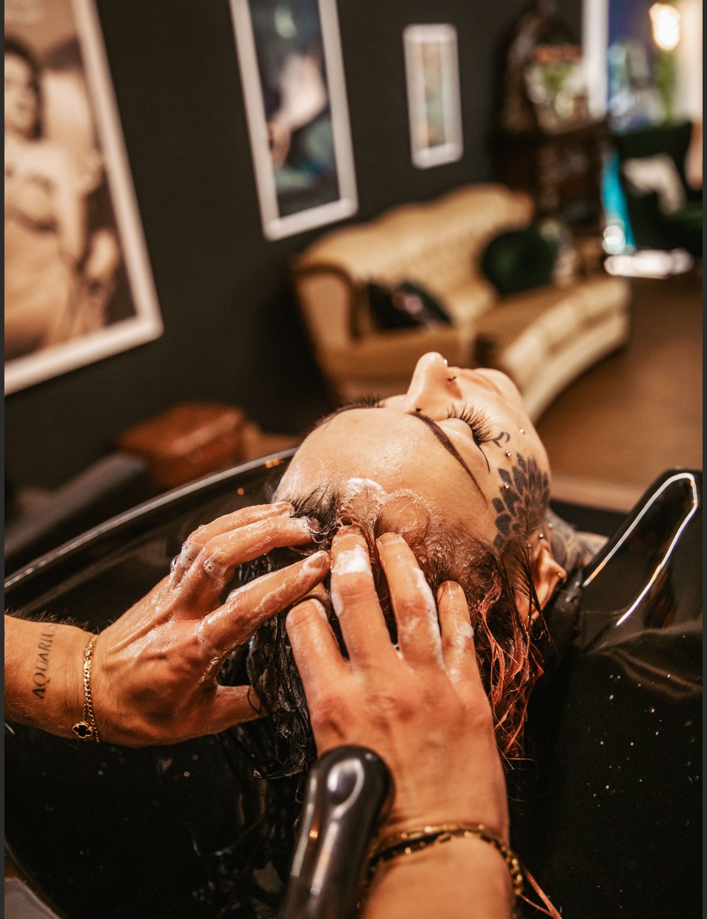 Moderner Salonbereich bei Haarwerk